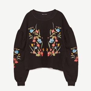 NWT! Black Hoodie ZARA